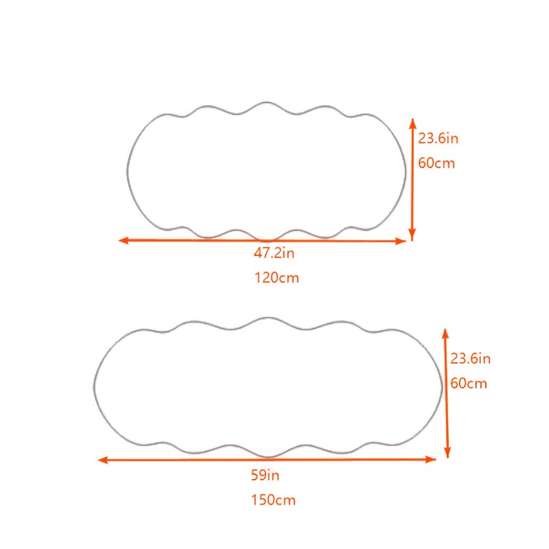 SanftRaum: Tappeto moderno polygonale morbido e soffice – ideale per ufficio, camera da letto e decorazione indoor
