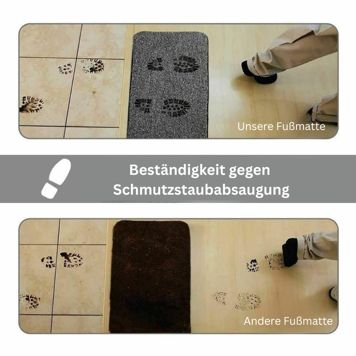 SauberSchritt: Tappetino assorbente per sporco – assorbente, lavabile e antiscivolo per porta d&