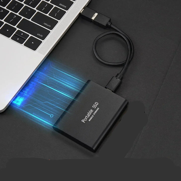 Unità SSD esterna portatile con trasferimento dati ad alta velocità e design compatto