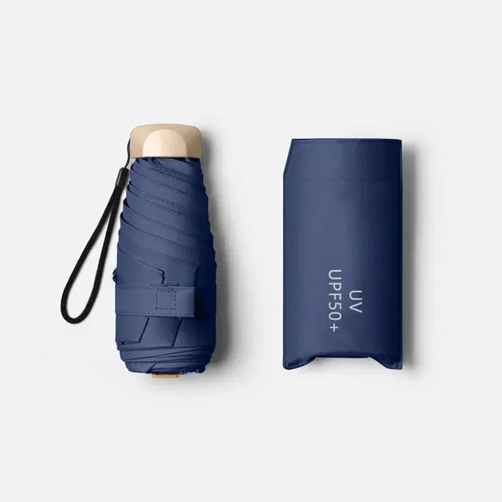 Mini Ombrello Zon Pocket Pioggia Ombrello - Vinile Pieghevole Protezione UV Parasole Capsule