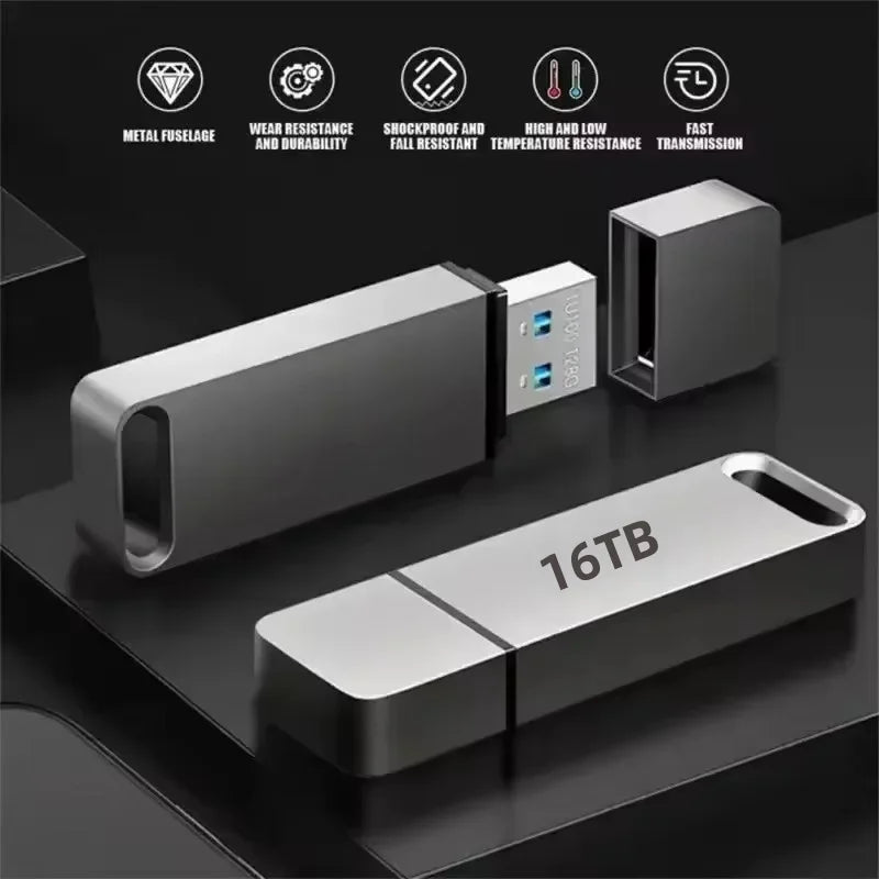 USB 3.2 Chiavetta Flash | Alta Velocità, Impermeabile e Resistente agli Urti per Windows e Mac OS