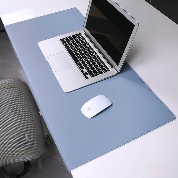 Tappetino da Scrivania in PU-Pelle con Superficie Antiscivolo, Supporto per Polso e Gomito – Cuscinetto Ergonomico per Ufficio e Giochi