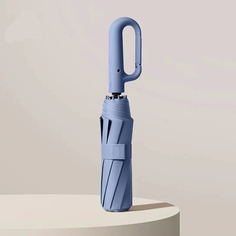20 Stecche Ombrello Pieghevole Resistente al Vento di 105CM per Uomini, Manico Grande, Resistente all&