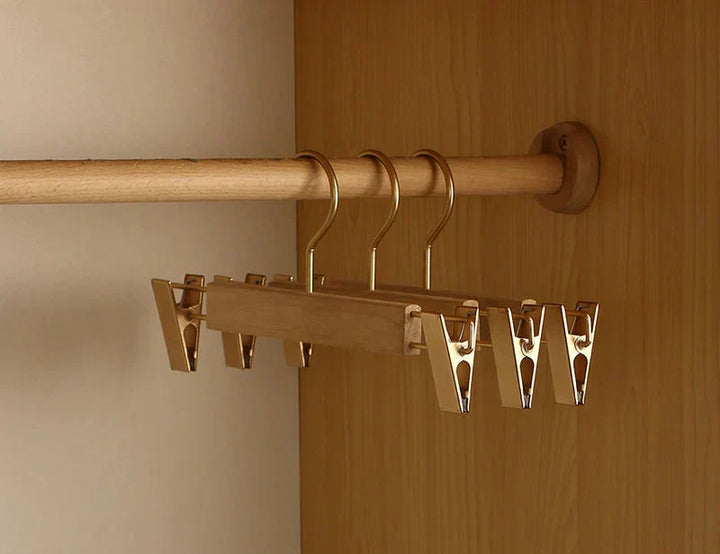 Set di 2 Grucce in Legno di Cedro Premium con Spalle Larghe per l&
