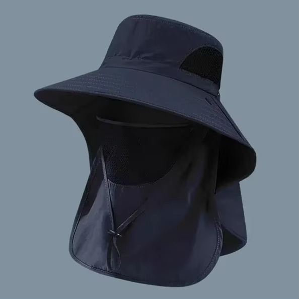 Cappello da Sole Esterno con Protezione UV e Visiera Larga e Falda per il Collo per Escursionismo, Pesca e Campeggio