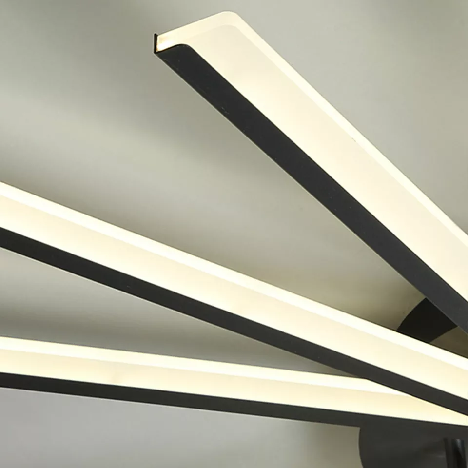 ScandiGlühen: Lampada da soffitto LED scandinava in metallo semplice – elegante e funzionale per aree giorno e notte