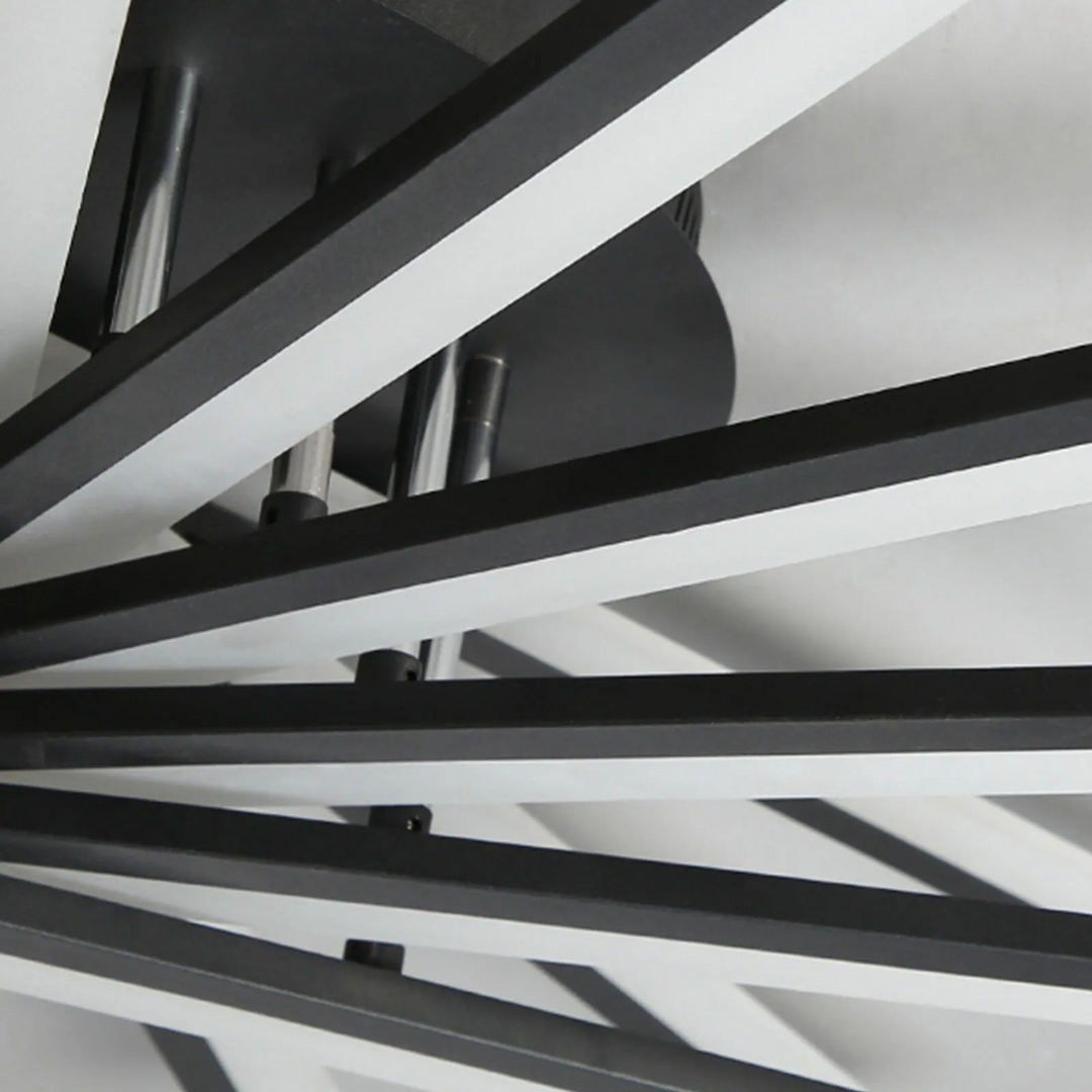 ScandiGlühen: Lampada da soffitto LED scandinava in metallo semplice – elegante e funzionale per aree giorno e notte