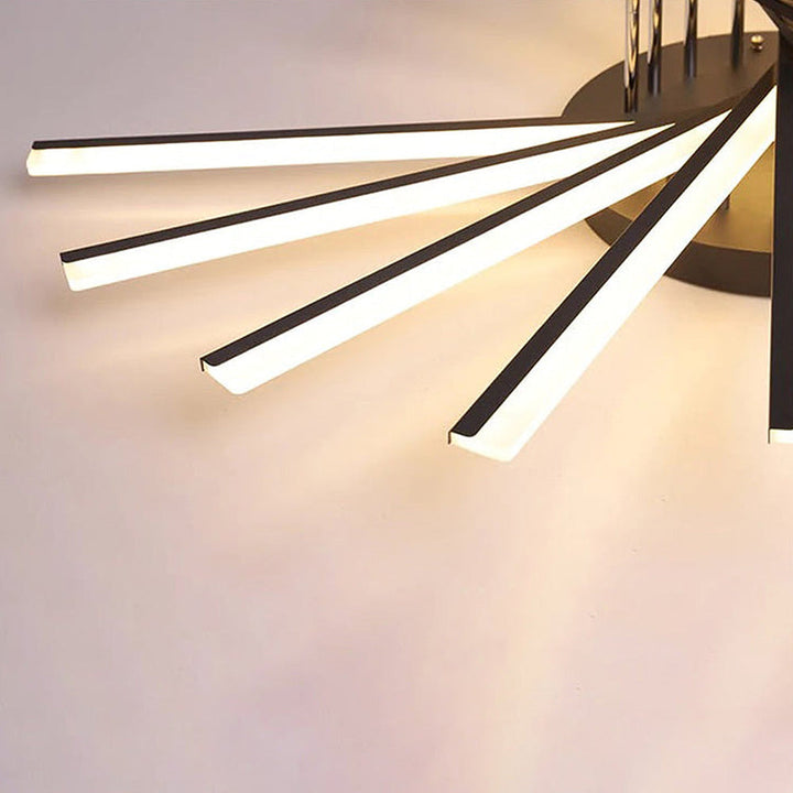 ScandiGlühen: Lampada da soffitto LED scandinava in metallo semplice – elegante e funzionale per aree giorno e notte