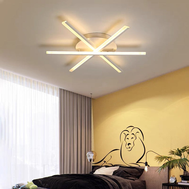 ScandiGlühen: Lampada da soffitto LED scandinava in metallo semplice – elegante e funzionale per aree giorno e notte