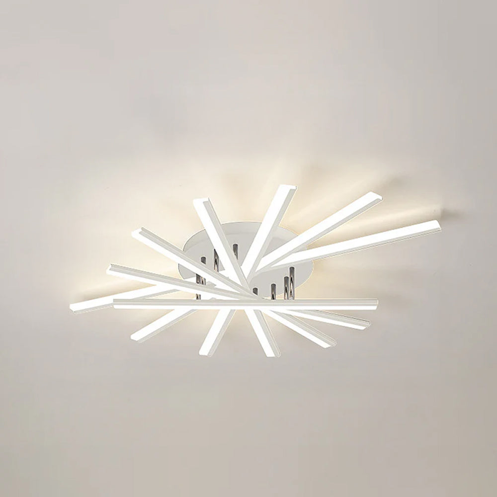 ScandiGlühen: Lampada da soffitto LED scandinava in metallo semplice – elegante e funzionale per aree giorno e notte