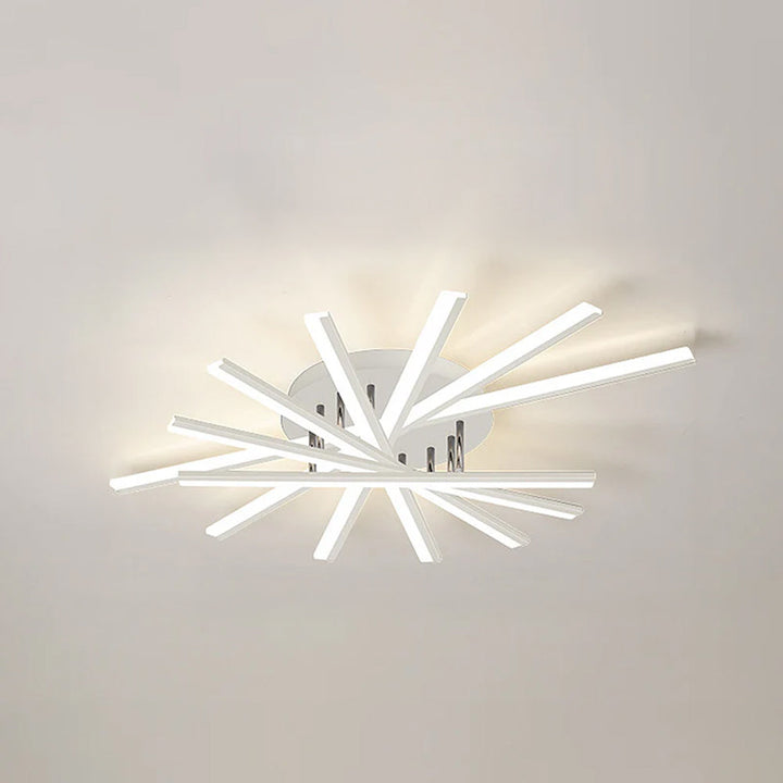 ScandiGlühen: Lampada da soffitto LED scandinava in metallo semplice – elegante e funzionale per aree giorno e notte