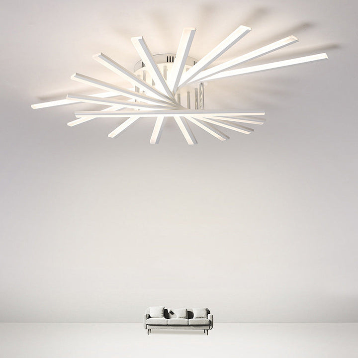 ScandiGlühen: Lampada da soffitto LED scandinava in metallo semplice – elegante e funzionale per aree giorno e notte