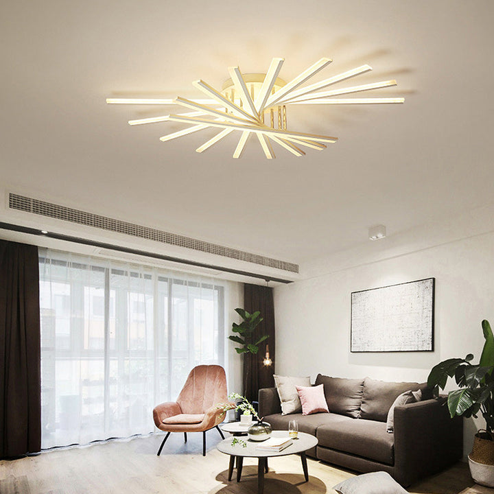ScandiGlühen: Lampada da soffitto LED scandinava in metallo semplice – elegante e funzionale per aree giorno e notte