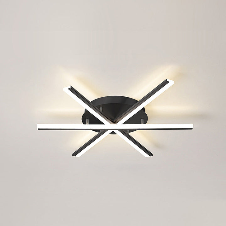 ScandiGlühen: Lampada da soffitto LED scandinava in metallo semplice – elegante e funzionale per aree giorno e notte