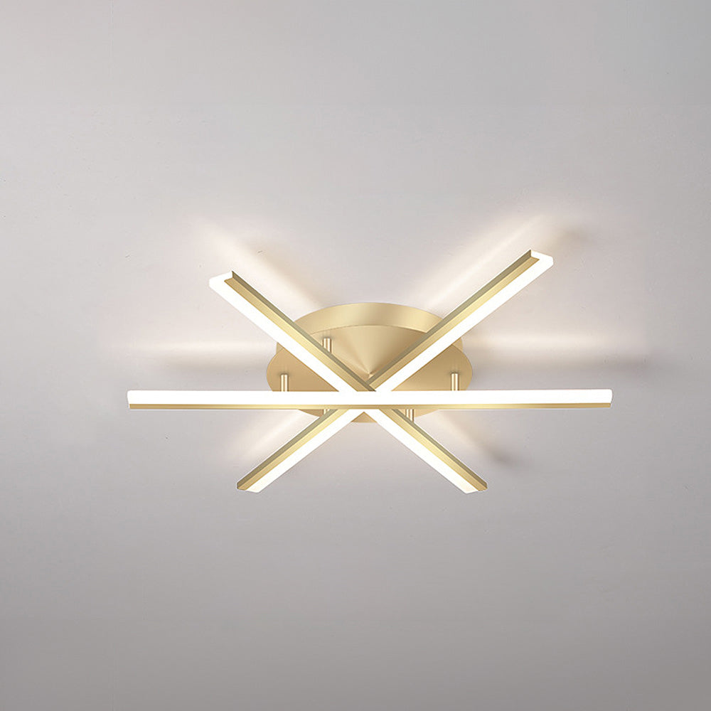 ScandiGlühen: Lampada da soffitto LED scandinava in metallo semplice – elegante e funzionale per aree giorno e notte