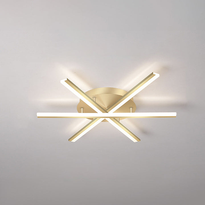 ScandiGlühen: Lampada da soffitto LED scandinava in metallo semplice – elegante e funzionale per aree giorno e notte