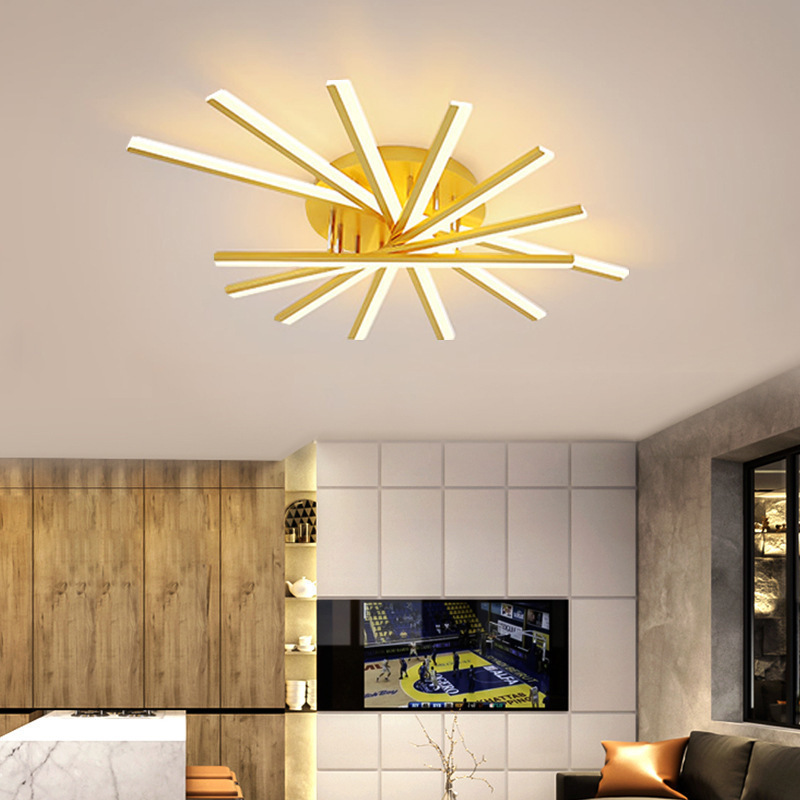 ScandiGlühen: Lampada da soffitto LED scandinava in metallo semplice – elegante e funzionale per aree giorno e notte