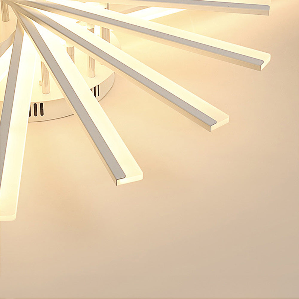 ScandiGlühen: Lampada da soffitto LED scandinava in metallo semplice – elegante e funzionale per aree giorno e notte