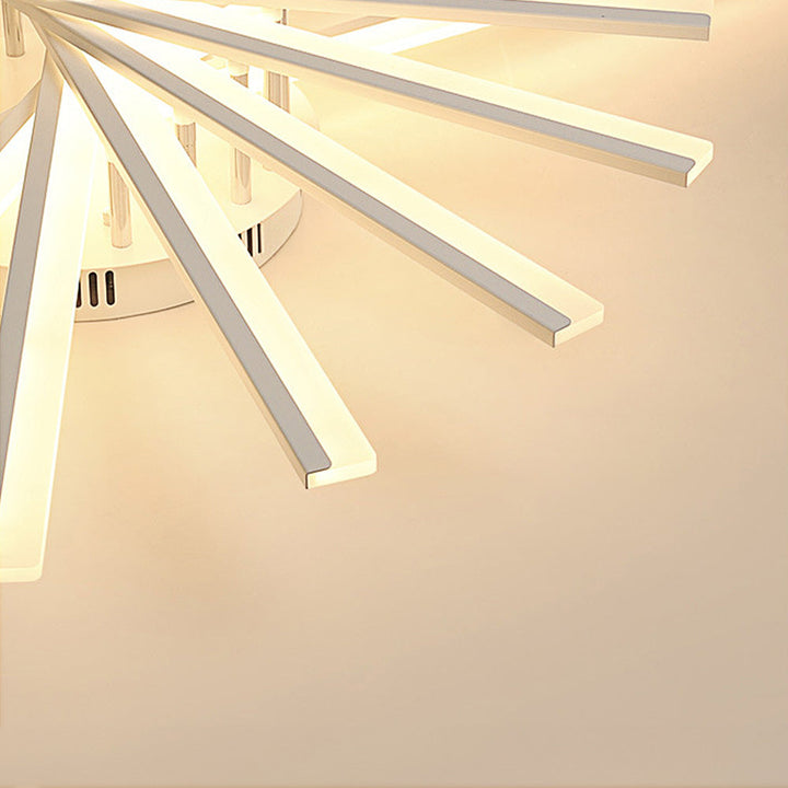 ScandiGlühen: Lampada da soffitto LED scandinava in metallo semplice – elegante e funzionale per aree giorno e notte