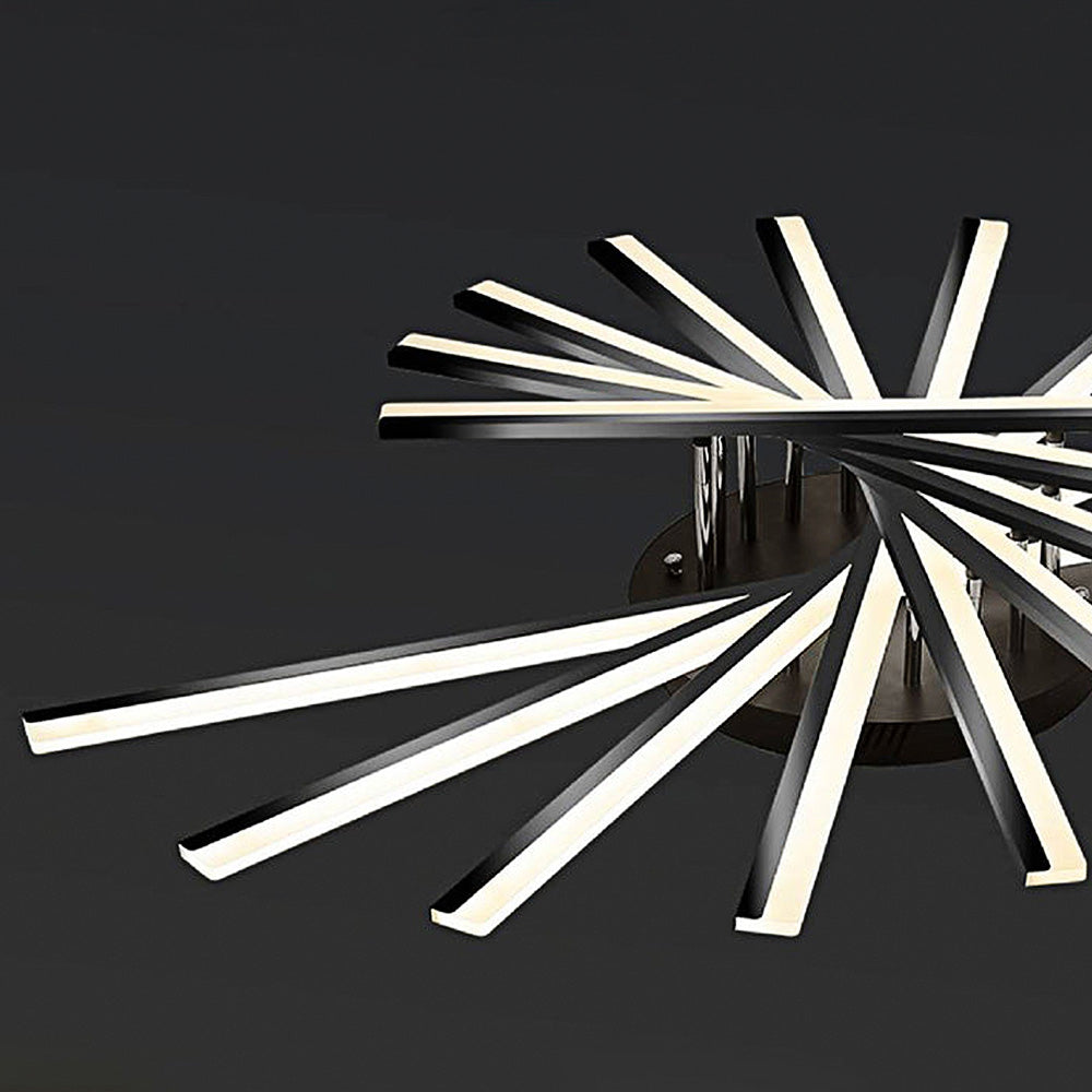 ScandiGlühen: Lampada da soffitto LED scandinava in metallo semplice – elegante e funzionale per aree giorno e notte