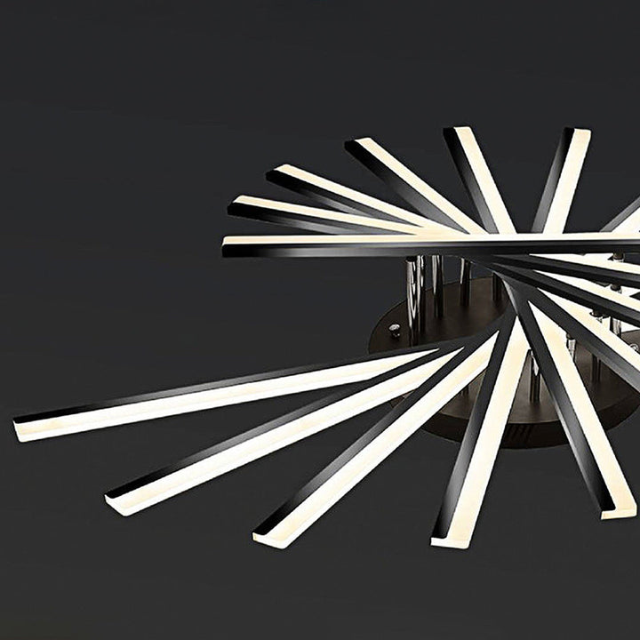 ScandiGlühen: Lampada da soffitto LED scandinava in metallo semplice – elegante e funzionale per aree giorno e notte