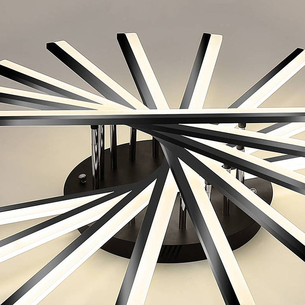 ScandiGlühen: Lampada da soffitto LED scandinava in metallo semplice – elegante e funzionale per aree giorno e notte