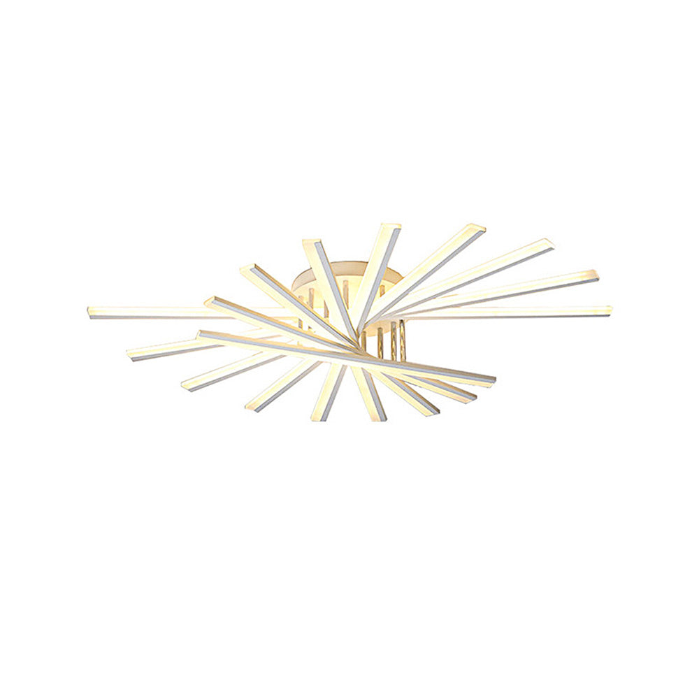 ScandiGlühen: Lampada da soffitto LED scandinava in metallo semplice – elegante e funzionale per aree giorno e notte