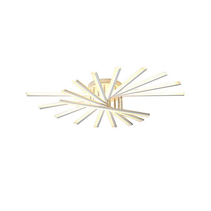 ScandiGlühen: Lampada da soffitto LED scandinava in metallo semplice – elegante e funzionale per aree giorno e notte