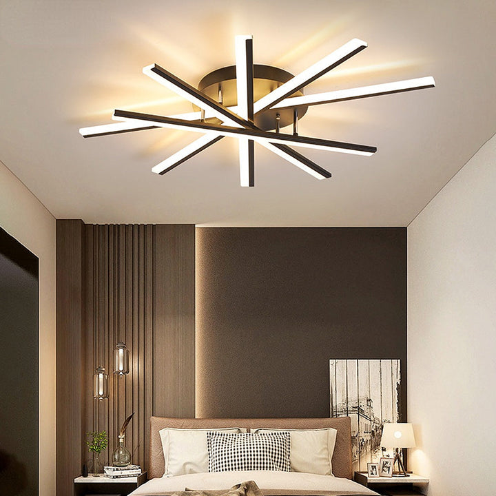 ScandiGlühen: Lampada da soffitto LED scandinava in metallo semplice – elegante e funzionale per aree giorno e notte