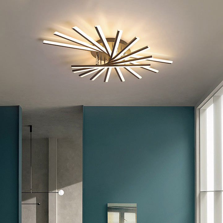 ScandiGlühen: Lampada da soffitto LED scandinava in metallo semplice – elegante e funzionale per aree giorno e notte
