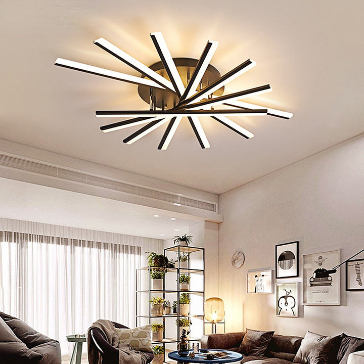 ScandiGlühen: Lampada da soffitto LED scandinava in metallo semplice – elegante e funzionale per aree giorno e notte