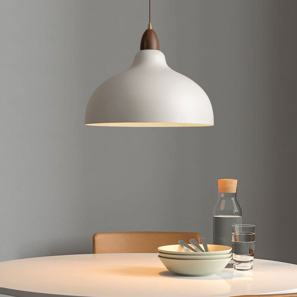 ScandiHolz: Lampada a sospensione scandinava in legno e metallo – per cucina e zona pranzo