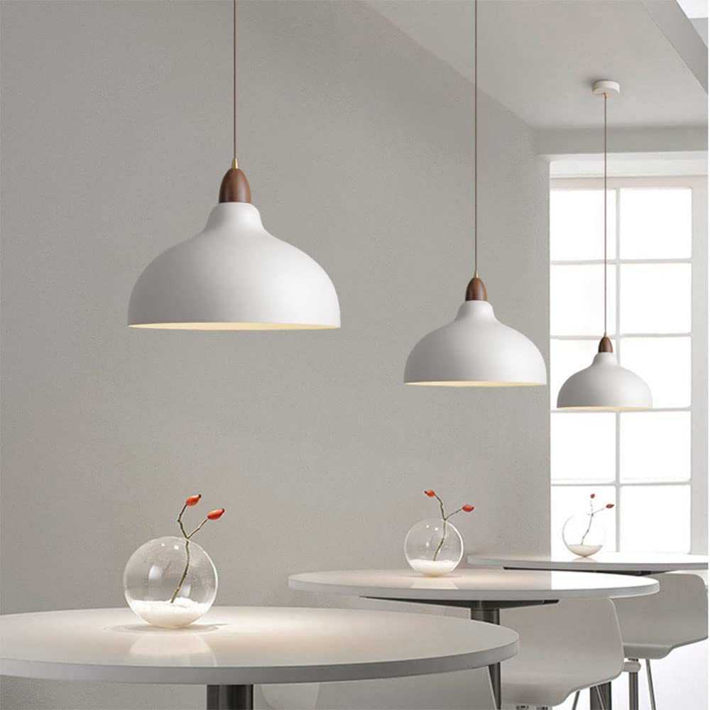 ScandiHolz: Lampada a sospensione scandinava in legno e metallo – per cucina e zona pranzo