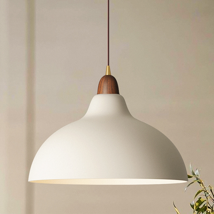 ScandiHolz: Lampada a sospensione scandinava in legno e metallo – per cucina e zona pranzo