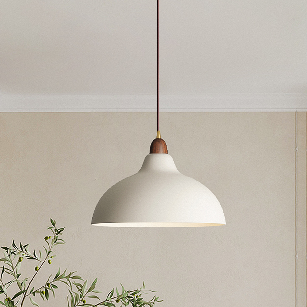 ScandiHolz: Lampada a sospensione scandinava in legno e metallo – per cucina e zona pranzo