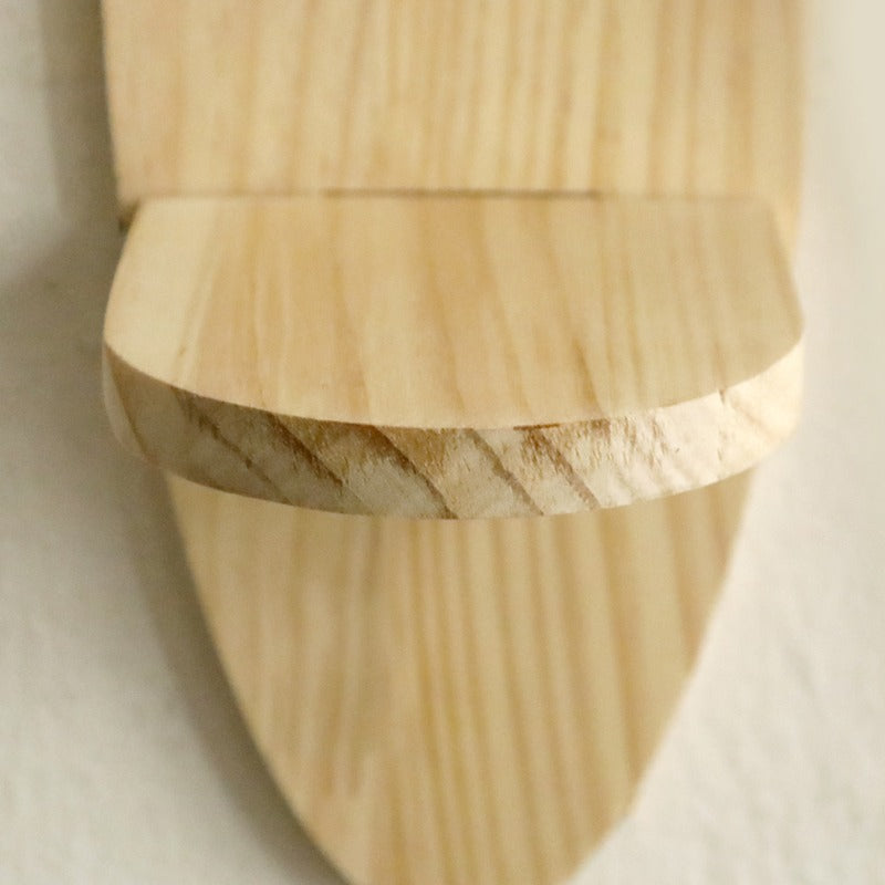 ScandiKurve: Mensole da parete in legno – salvaspazio, stabili e sospese con bordi curvi per cucina e ufficio