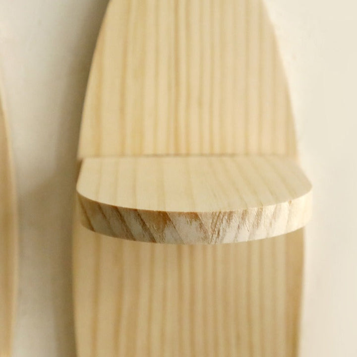 ScandiKurve: Mensole da parete in legno – salvaspazio, stabili e sospese con bordi curvi per cucina e ufficio