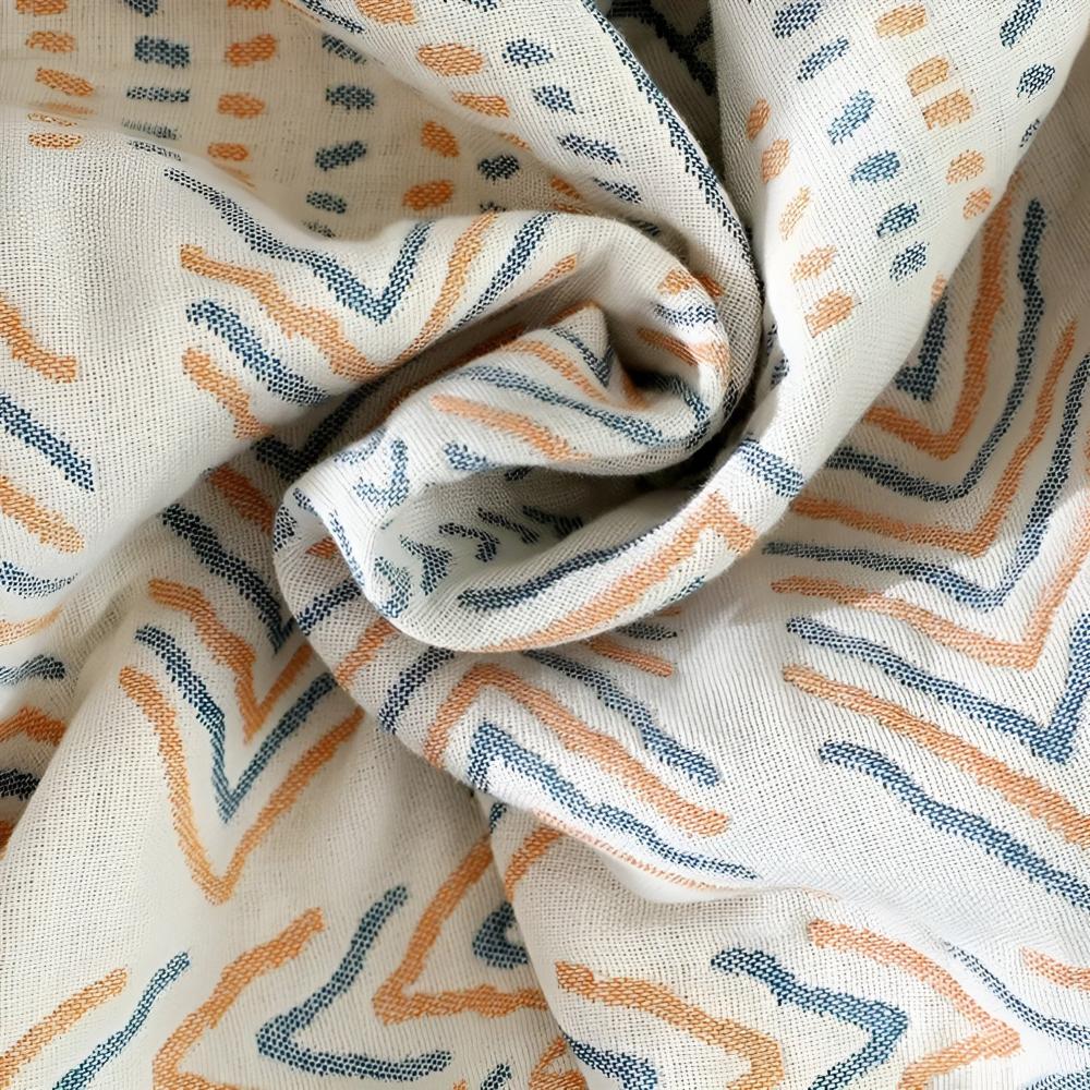 Schicker Webstuhl: Coperta in cotone reversibile con elegante struttura e morbida texture – per divano e camera da letto