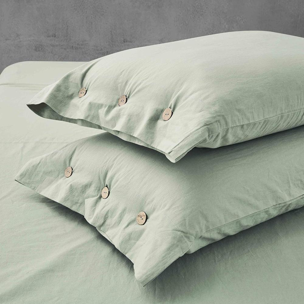 SchlafHarmonie: Fodera per cuscino traspirante – lussuosa e facile da curare per camera da letto e camera degli ospiti (set da 2)