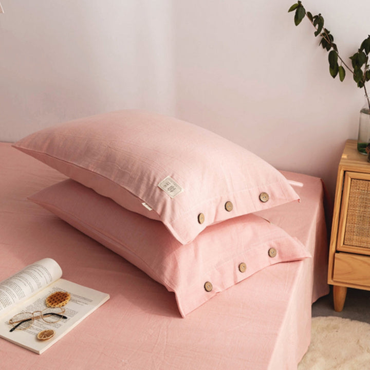 SchlafHarmonie: Fodera per cuscino traspirante – lussuosa e facile da curare per camera da letto e camera degli ospiti (set da 2)
