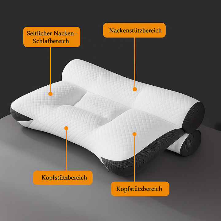 SchmerzfreiNacht: Cuscino ortopedico per il collo – Memory Foam ed ergonomico per una postura di sonno sana