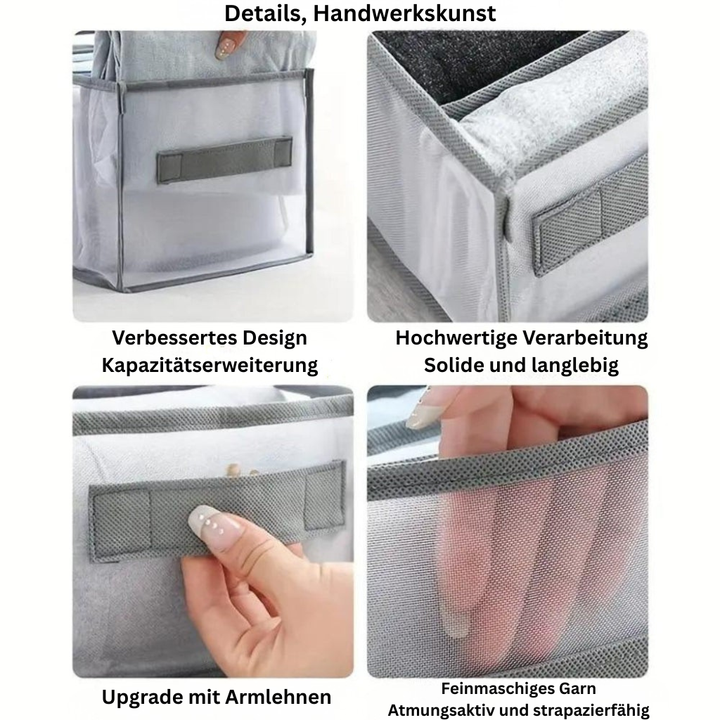 SchrankHeld: Organizzatore per abiti con manico – stabile, facile da pulire e perfetto per abbigliamento e accessori