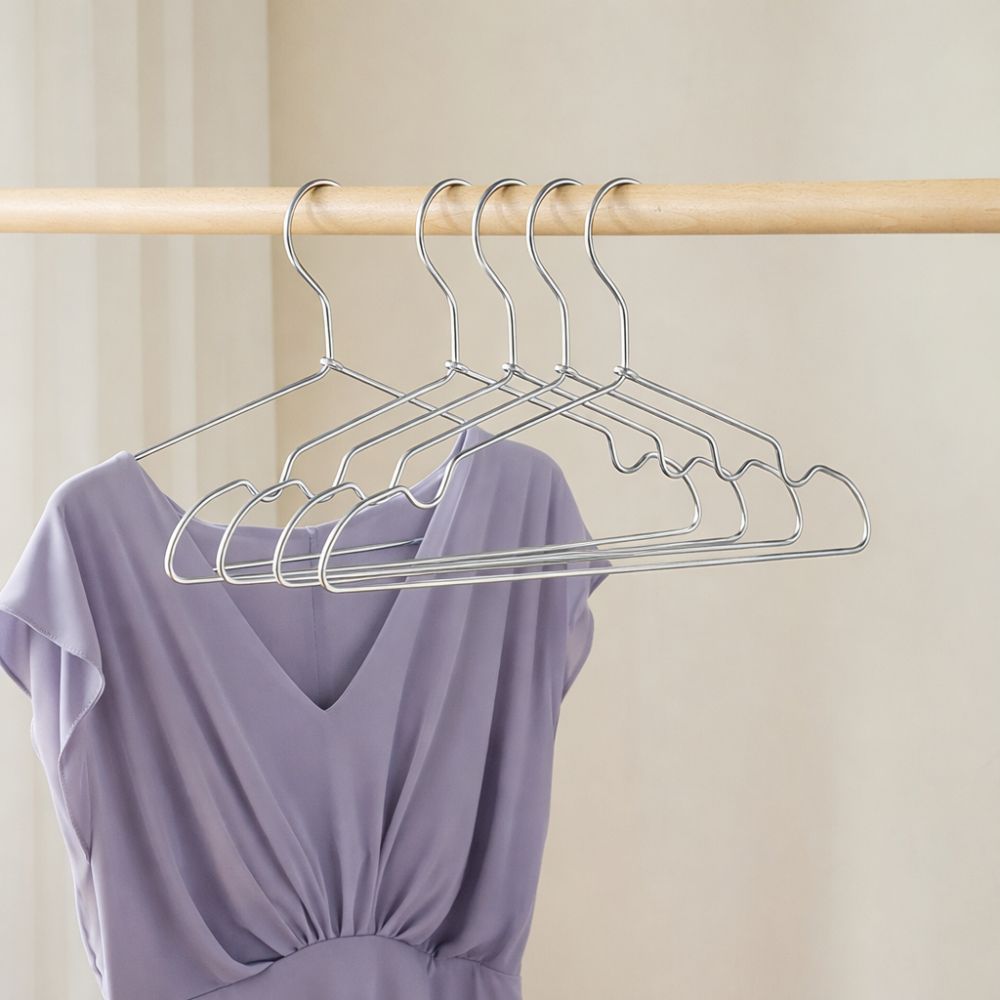 SchrankPlus: Appendini in metallo – snelli, eleganti e stabili per bastoni per abiti e armadi (set da 12)