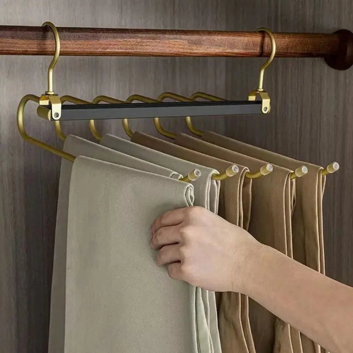 Schrankstern: appendiabiti multifunzionale – salvaspazio, pieghevole e antiscivolo per pantaloni, sciarpe e cinture