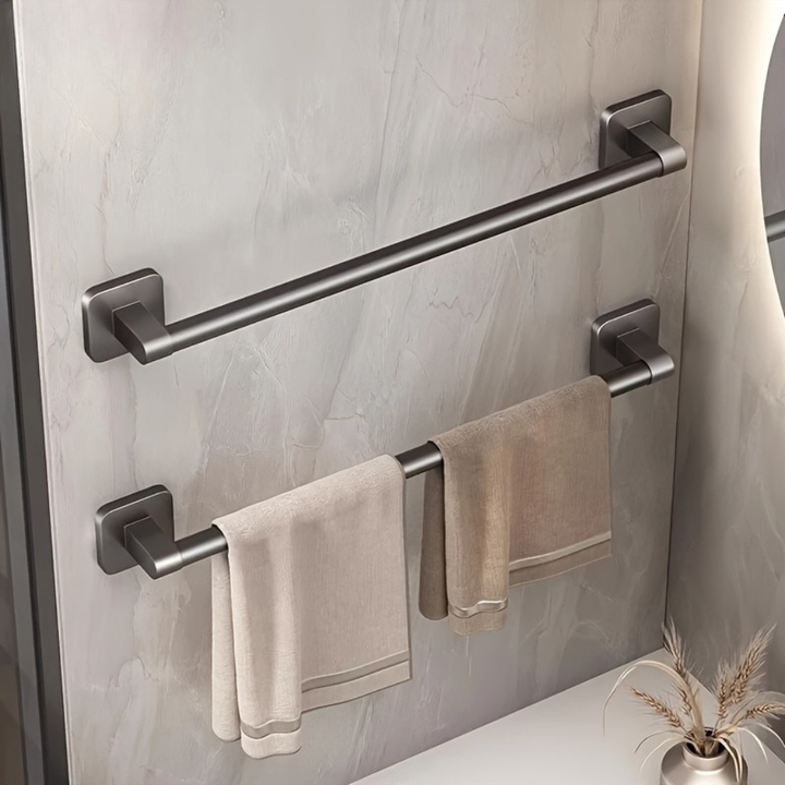 SchwererGriff: Mensole da parete per bagno – mensola in acciaio al carbonio durevole, sospesa e altamente resistente senza forare per l&