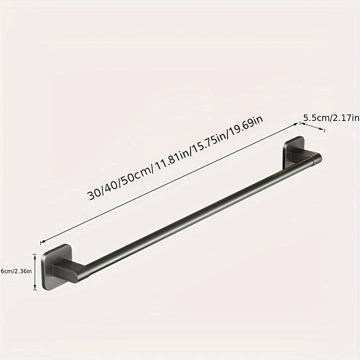 SchwererGriff: Mensole da parete per bagno – mensola in acciaio al carbonio durevole, sospesa e altamente resistente senza forare per l&