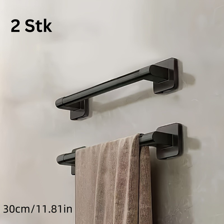 SchwererGriff: Mensole da parete per bagno – mensola in acciaio al carbonio durevole, sospesa e altamente resistente senza forare per l&