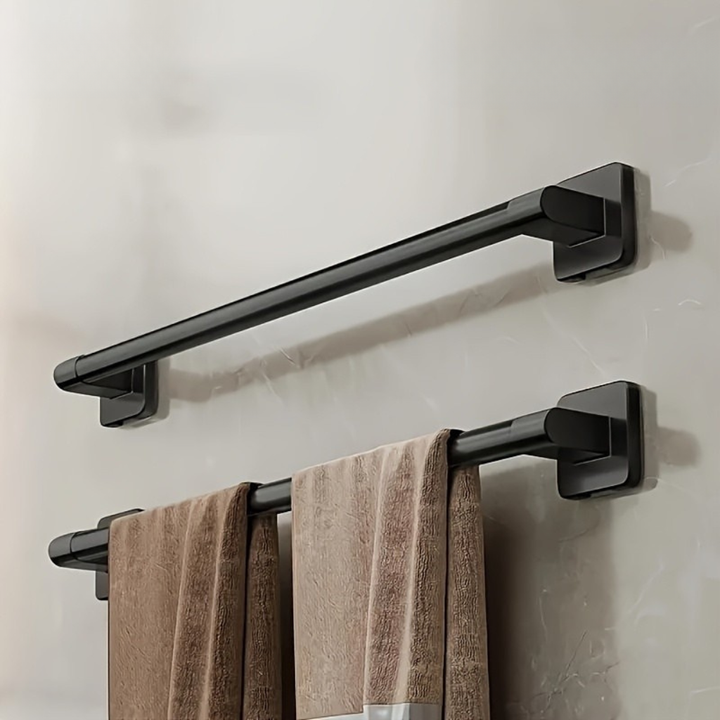 SchwererGriff: Mensole da parete per bagno – mensola in acciaio al carbonio durevole, sospesa e altamente resistente senza forare per l&