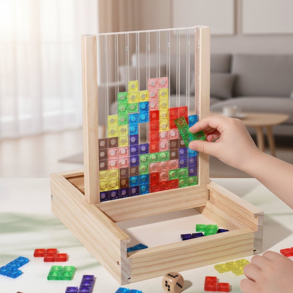 ECOBLOCK – Puzzle in Legno per Divertimento Sostenibile e Allenamento Mentale