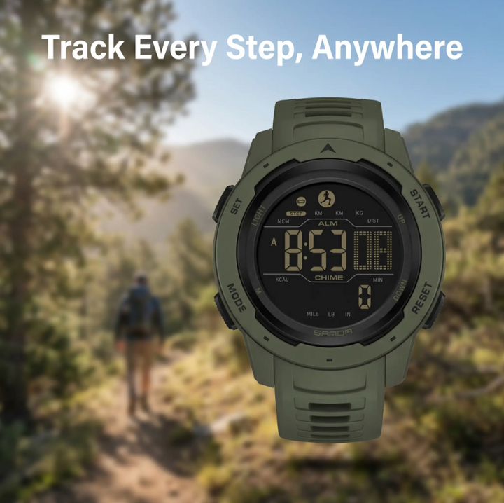 Orologio Digitale da Pedometria Militare Impermeabile